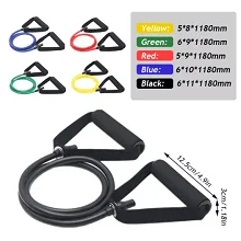 Bamboo Fiber 5 Levels Resistance Bands – Best Adjustable Tube Bands